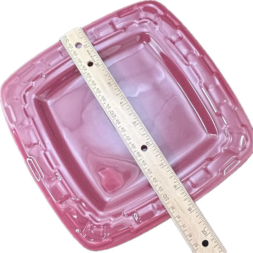 Longaberger Pottery Soft Square‎ Luncheon Plate 8.75